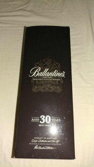 Ballantine ' s 30 Year Old Blended Scotch Whisky - Empty Bottle - 5