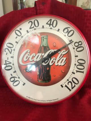 Vintage Coca Cola Bottle Thermometer