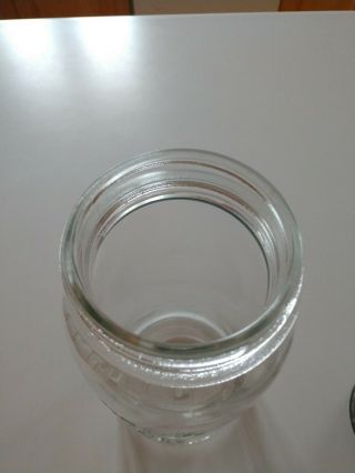 CLEAR Ball Special Half Gallon Wide Mouth Mason Fruit Jar DROPPED A 4