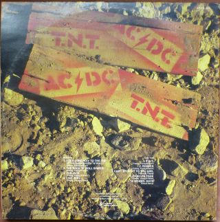 AC/DC T.  N.  T.  LP 1975 Oz Rock reissue g/f sleeve 3