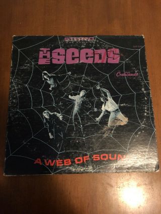 The Seeds A Web Of Sound 12” Vinyl Lp Record Gnp Crescendo Gnp 2003