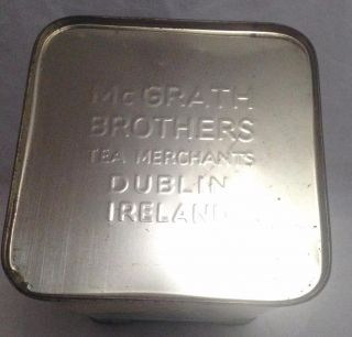 Vintage Tea,  McGrath Brothers Tea Merchants Dublin,  Ireland 1950s (TIN ONLY) 4