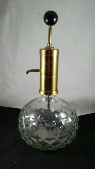 Vintage Brass And Glass Pump Style Seltzer Bottle Murfeesboro Tn