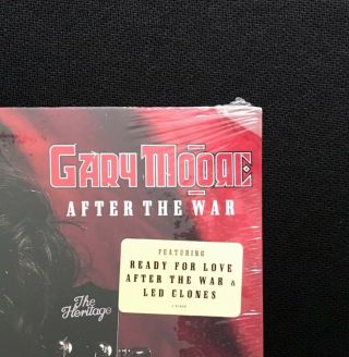 GARY MOORE AFTER THE WAR ORIG 1989 LP VIRGIN 1 - 91066 HYPE OZZY OSBOURNE 4