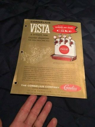 Coke dispenser fish tail Vista RARE salesman Tombstone sign Coca Cola dispencer 8