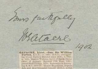 William Forbes Gatacre (,) British Soldier " Battle Of Omdurman/second Boer War "