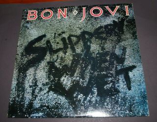 Bon Jovi Slippery When Wet Vinyl Lp 1986 Mercury 422 - 830 264 - 1 M - 1