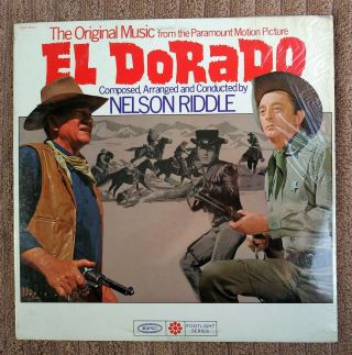 El Dorado 1966 Soundtrack Promo Vinyl Lp John Wayne Film Score Rare