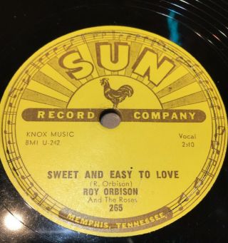 Roy Orbison - Sweet And Easy To Love / Devil Doll (rare 1957 Sun 265 78rpm 10 ")