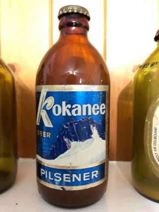 Vintage Collectible Glass Beer Bottles Pilsner Union Made Canadian Molson Skal 5