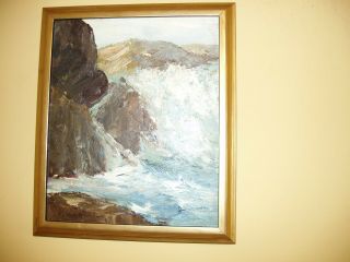 Oil By Listed American Artist " Charles H Woodbury " Signed