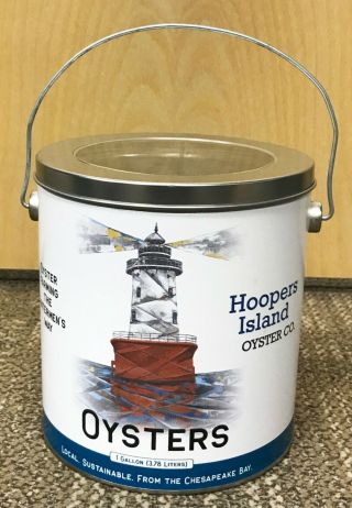 Hoopers Island Oyster Co.  1 Gallon Oyster Can 1 Heritage Series Limited Edition
