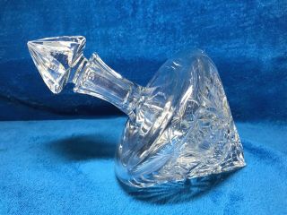 Violetta Hand - Cut 24 Lead Crystal From Poland Liquor Decanter Lg Stopper