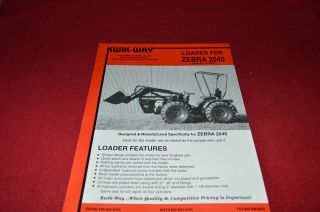Zebra 2040 Tractor Loader Dealer 
