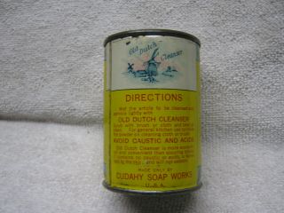 ANTIQUE OLD DUTCH CLEANSER TIN CAN BANK 3