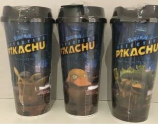 Pokemon Detective Pikachu Movie Pokémon Coffee Tea Tumbler Ludicolo Psyduck 711