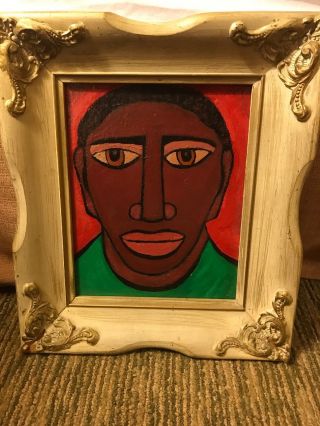 Elmer Sanders Self - Portrait African American Art Pride Chicago Civil Rights Mlk