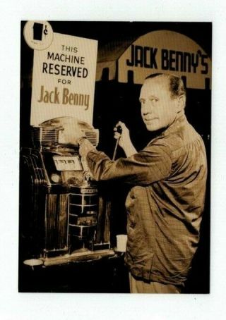 1958 Antique Las Vegas Advertising Post Card Jack Benny At Slot Machine Sahara