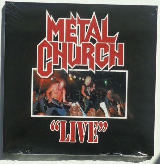 Kr4 Metal Church Live Transparent Red Vinyl Lp 300 Made Gatefold