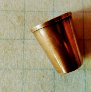 Vintage Solid Copper Thimble Shot Glass