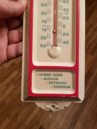 Vintage Jacques Seeds Advertising Thermometer Metal Sign Prescott Wisconsin Iowa 3