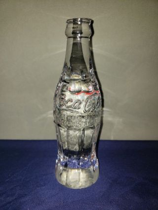 1996 Coca - Cola Crystal Bottle - Atlanta Olympics