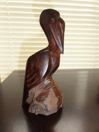 Vintage Hand Carved Ironwood & Heritage Myrtlewood Pelicans