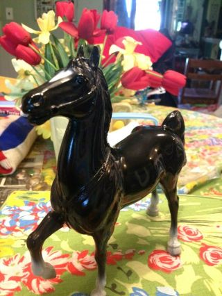 Vintage Breyer Fury Prancer Horse with Repo Paper Saddle 5