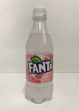 Japanese Fanta White Peach Soda Coca Cola Limited Edition 1 Bottle