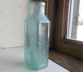F&j Heinz Pittsburgh 1870s Crude Applied Lip Horseradish Bottle Roof Shoulders