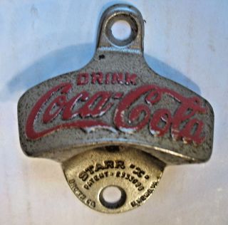 Vintage Coca - Cola Starr X Patent Bottle Opener - Brown Co. ,  Germany