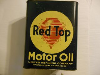Red Top Motor Oil Two Gallon Can