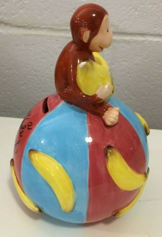 Vintage (1997) CURIOUS GEORGE CERAMIC COLLECTIBLE BANK w/Stopper 3
