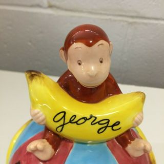 Vintage (1997) CURIOUS GEORGE CERAMIC COLLECTIBLE BANK w/Stopper 5