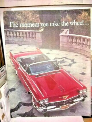 Cadillac 1958 " The Moment You Take The Wheel " Brochure W/original Envelope