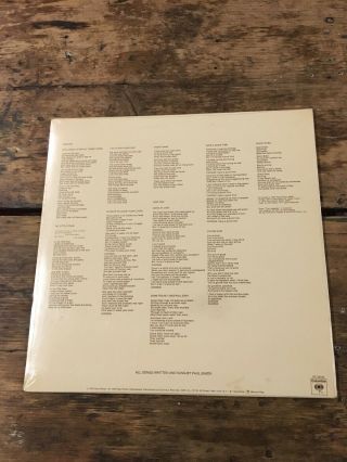 Paul Simon Still Crazy After All These Years 1975 LP w/Hype STKR 2