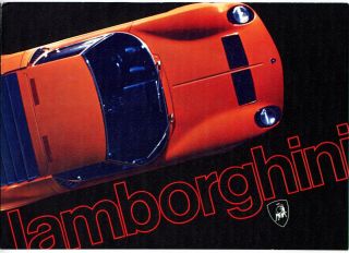 Lamborghini Miura,  Jarama & Espada Brochure Prospekt,  1971