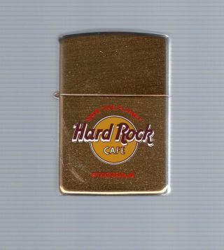 1996 Hard Rock Cafe,  Stockholm,  Zippo Lighter