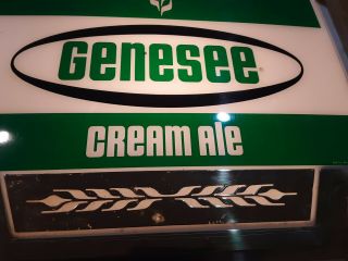 Vintage Genesee Cream Ale Electric Lighted Beer Sign Man cave Brewery 2