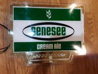Vintage Genesee Cream Ale Electric Lighted Beer Sign Man cave Brewery 4