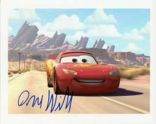Owen Wilson As Lightning Mcqueen In Cars Signed 8x10 Photo Pixar Disney