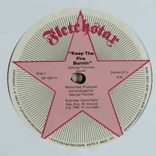 George Fletcher " Keep The Fire Burning " Rare Disco Soul Funk 12 " Fletchstar Mp3