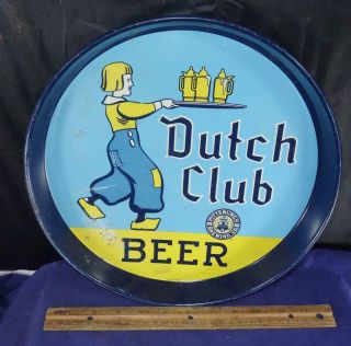 Vintage Dutch Club Beer Serving Tray Pittsburgh Brewing Co.  Pennsylvania
