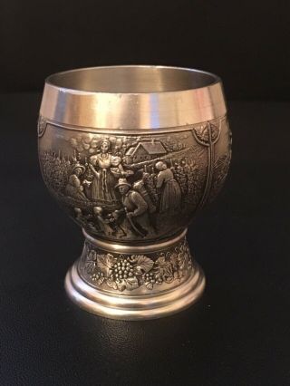 Vintage Sks Artina Zinn Pewter Mug German Wineglass Tin Delivery