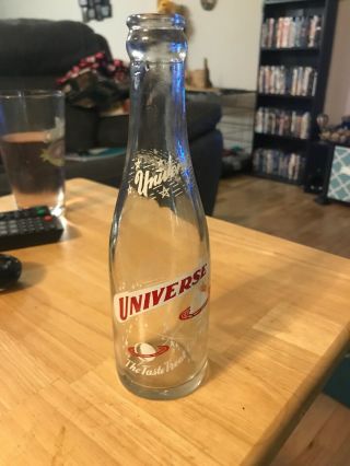 Vintage Glass Universe Soda Bottle By North Side Bottling Latrobe Planets