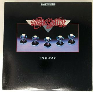 Aerosmith Rocks Quadraphonic Columbia 1976 Cbs Early Print Lp Record Joe Perry