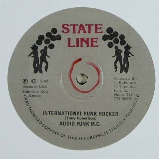 Audio Funk M.  C.  " International Punk Rocker " Rare Islands Disco Funk Rap 12 " Mp3