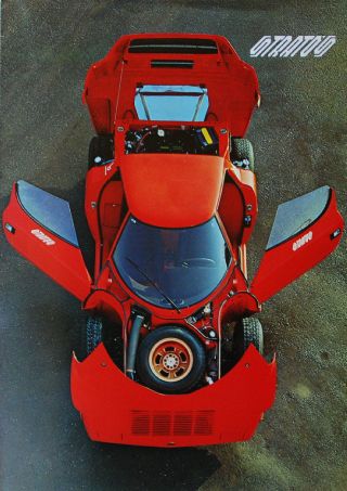 Lancia Stratos (ferrari Engine) Brochure Prospekt,  1976 (english Text)