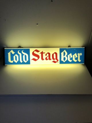 Vintage Stag Beer Light Sign