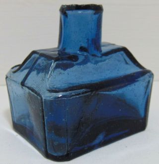 Mid Copper - Blue " Boat " Type Ink Bottle C1890 